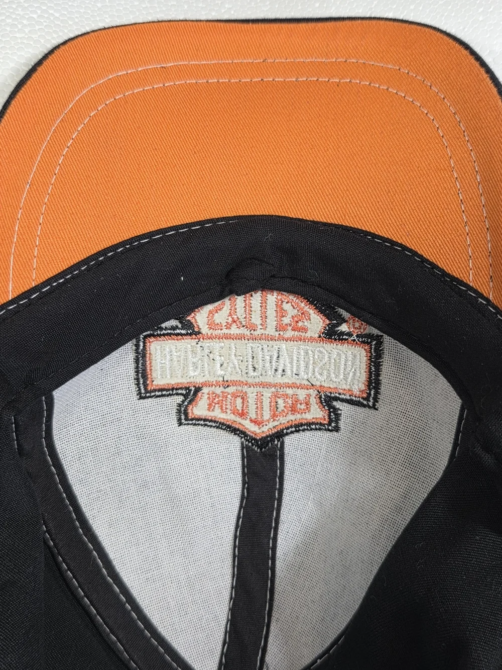Harley-Davidson Toddler Black Orange Adjustable Hat